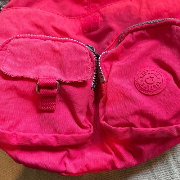 Kipling mini backpack pink Lovebug/Fiona/Firefly VGUC Raspberry - Picture 5 of 9